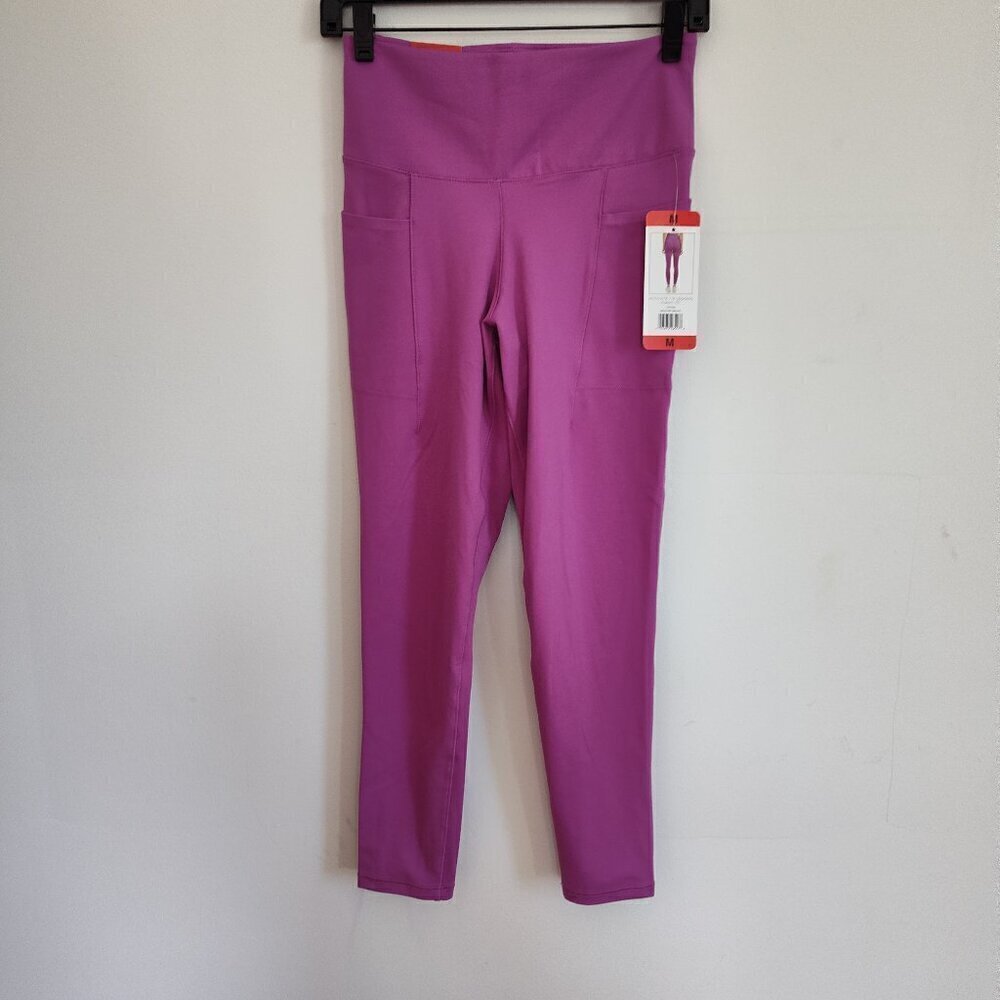 Ladies SZ M Danskin Pink 7/8 Leggings